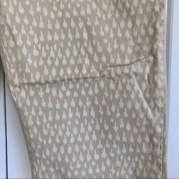 TOMMY HILFIGER WOMEN'S BEIGE PRINT CAPRI PANTS SIZE 8 COTTON - Picture 4 of 7